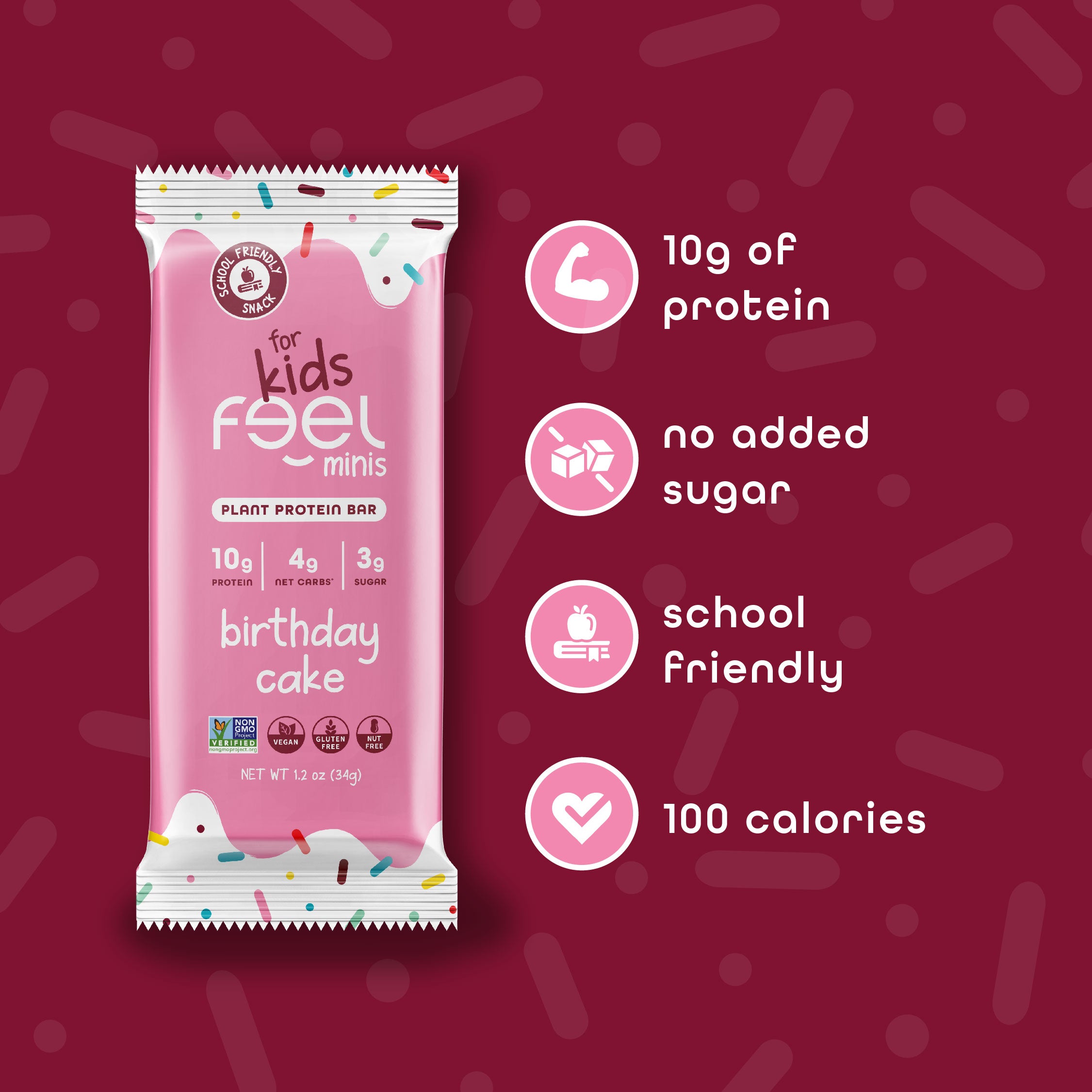Bulk Birthday Cake - 96 Pack