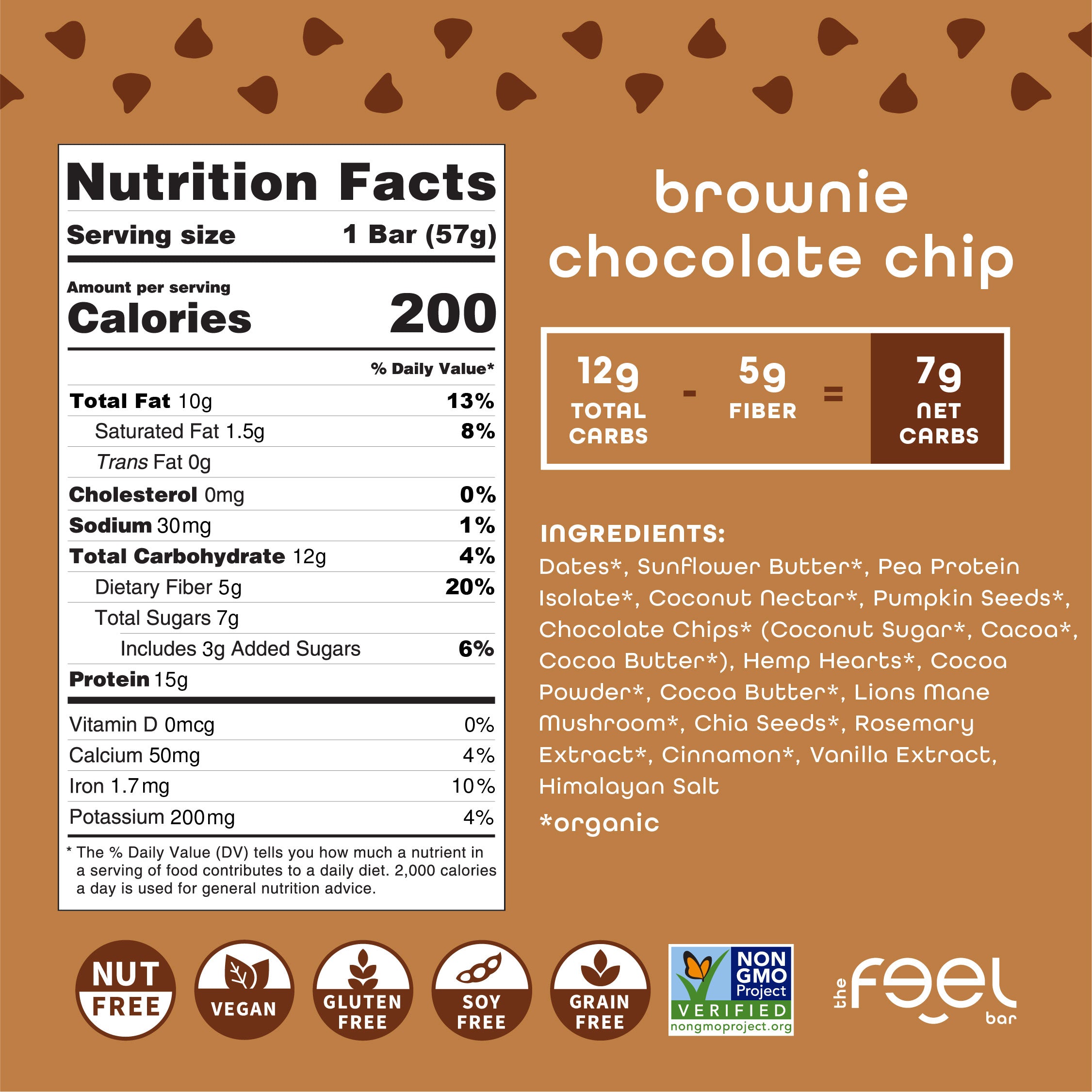 Brownie Chocolate Chip - 10 Pack