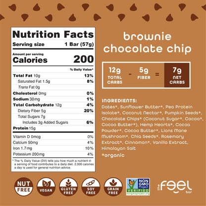 Brownie Chocolate Chip - 10 Pack