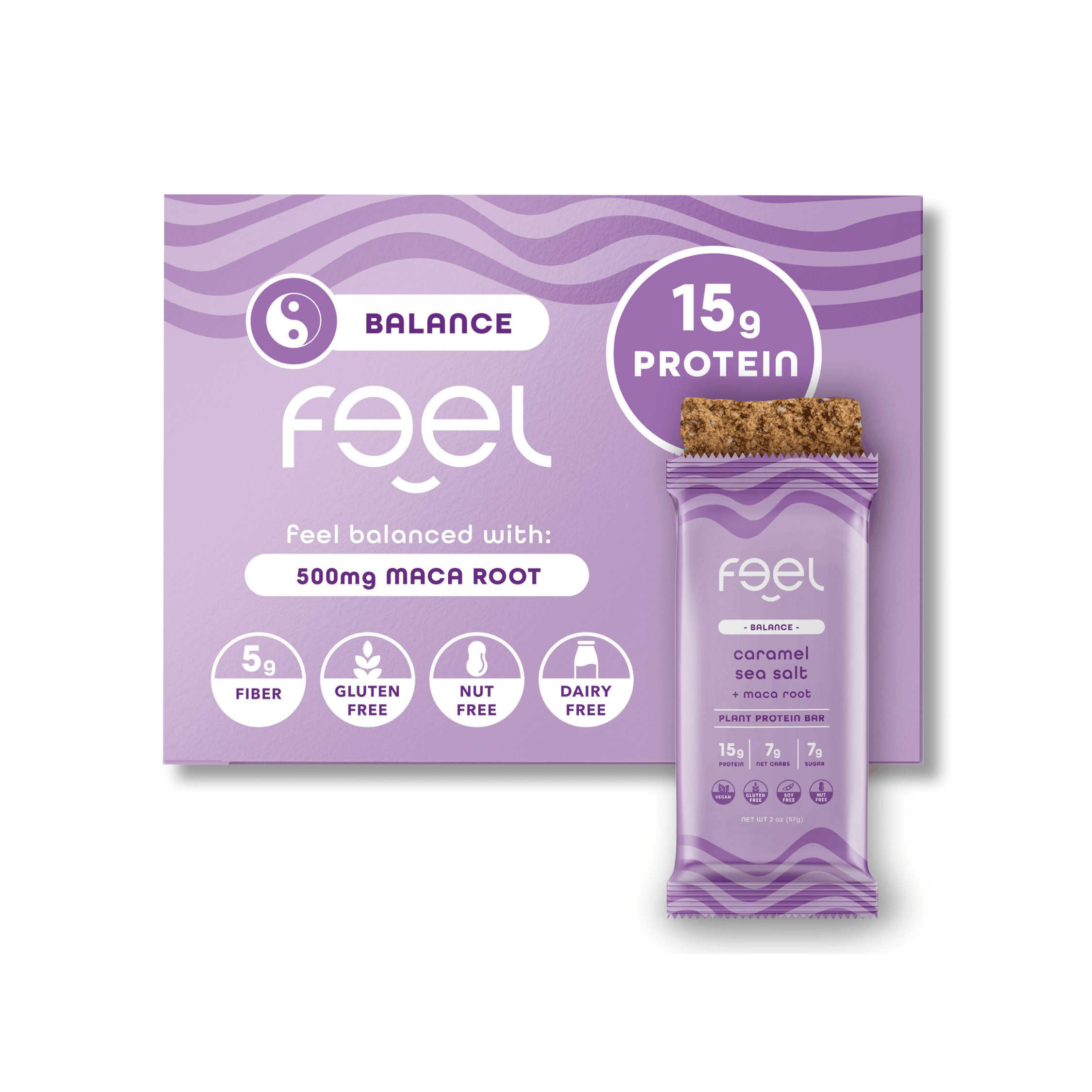 Feel Balance Plant Protein Bar — Caramel Sea Salt