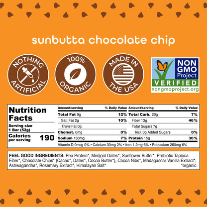 Sunbutta Choco Chip - 10 Pack